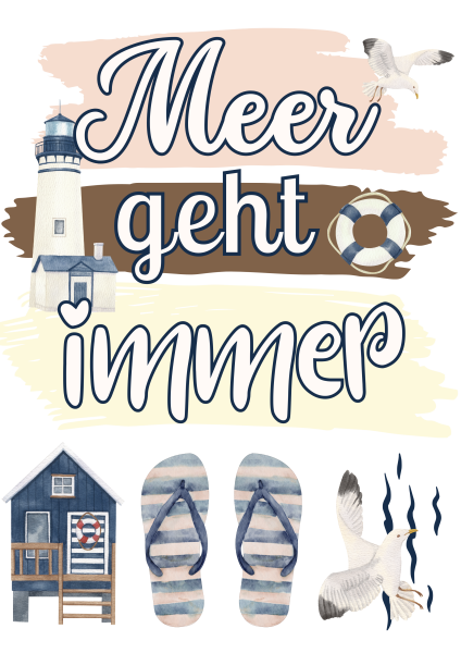 Bügelbild Meer geht immer